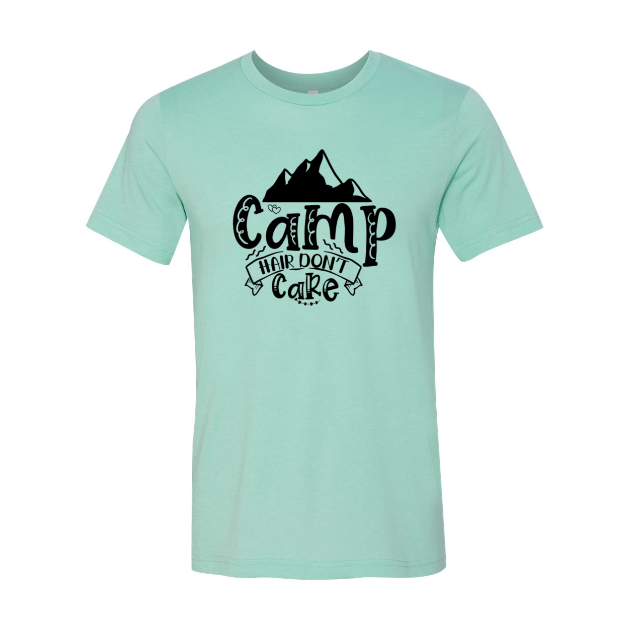 DT0582 Camp Hair Don't Care unisex T-shirt in various colors, showcasing its soft fabric and stylish design.