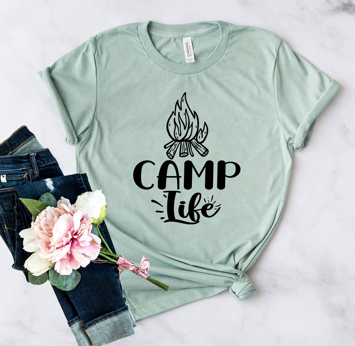 DT0583 Camp Life Unisex T-shirt in various colors, showcasing its soft fabric and modern fit.