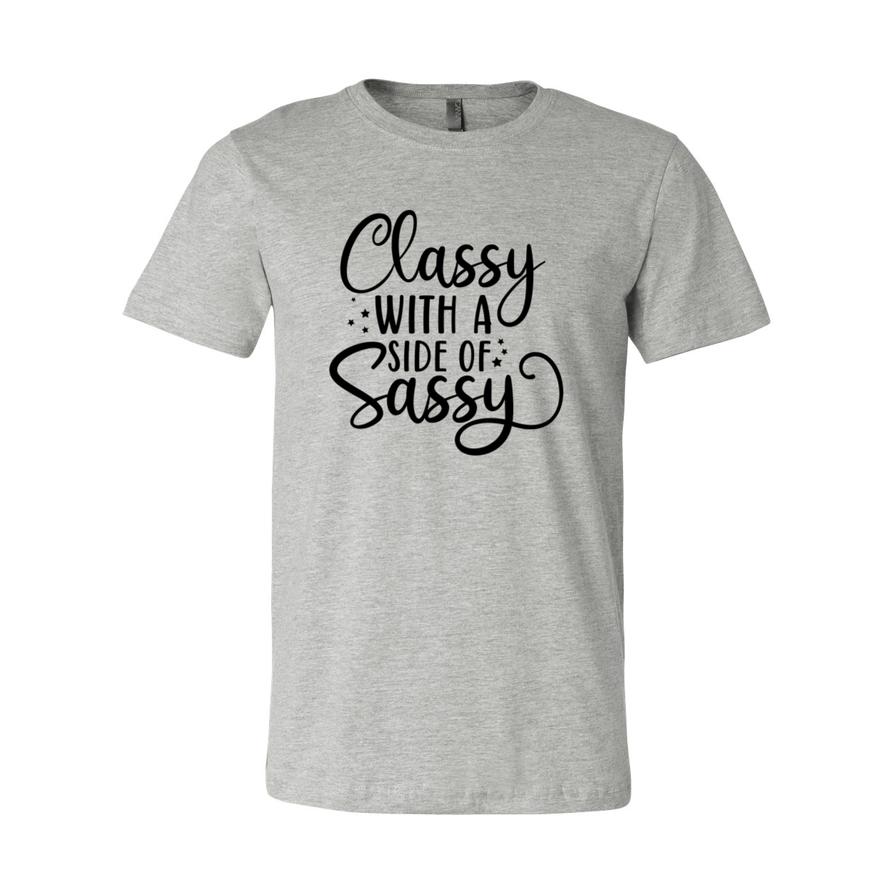 DT0587 Classy With A Side Of Sassy unisex T-shirt in various colors, showcasing its soft fabric and stylish design.