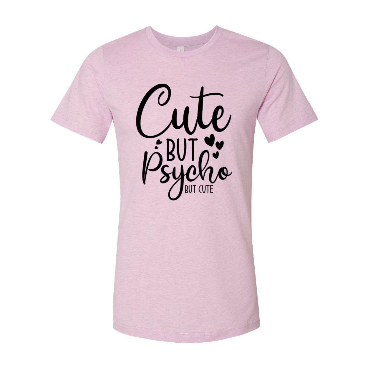 DT0596 Cute But Psycho Unisex T-shirt in various colors showcasing its comfortable fit and stylish design.