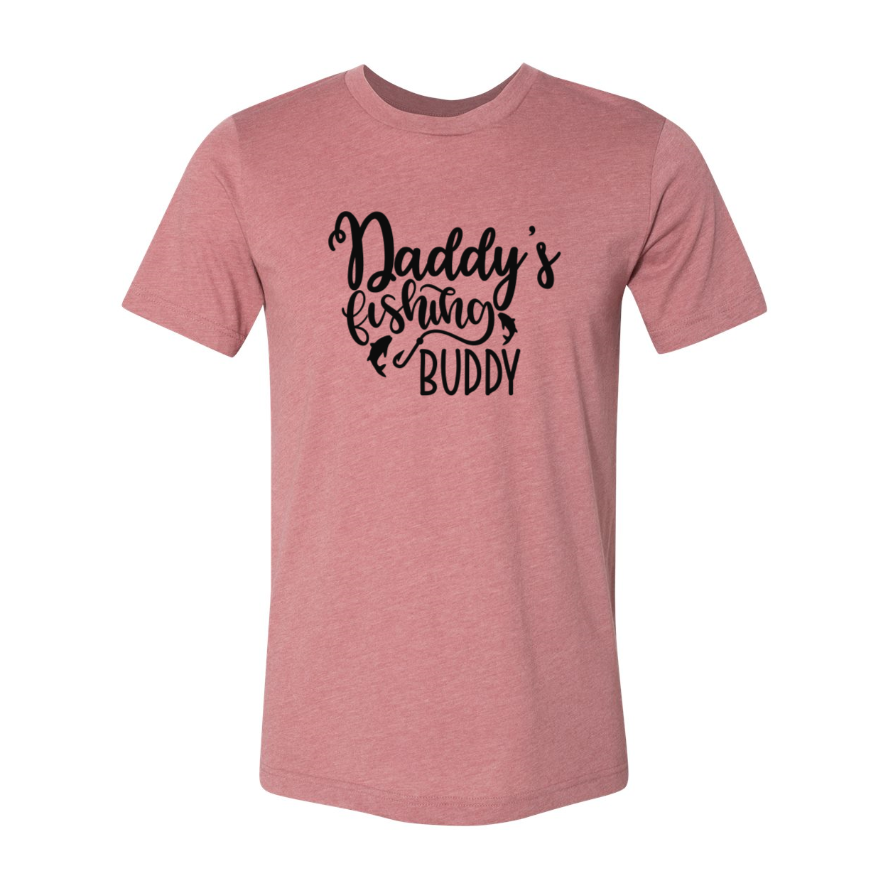 DT0598 Daddy's Fishing Buddy 2 unisex T-shirt in various colors, showcasing its soft fabric and stylish design.