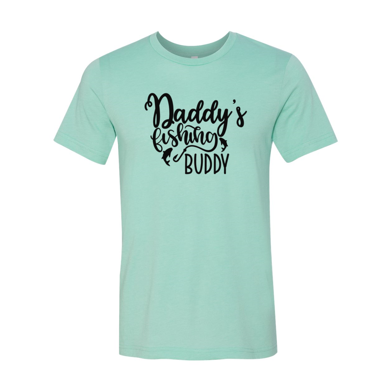 DT0598 Daddy's Fishing Buddy 2 unisex T-shirt in various colors, showcasing its soft fabric and stylish design.