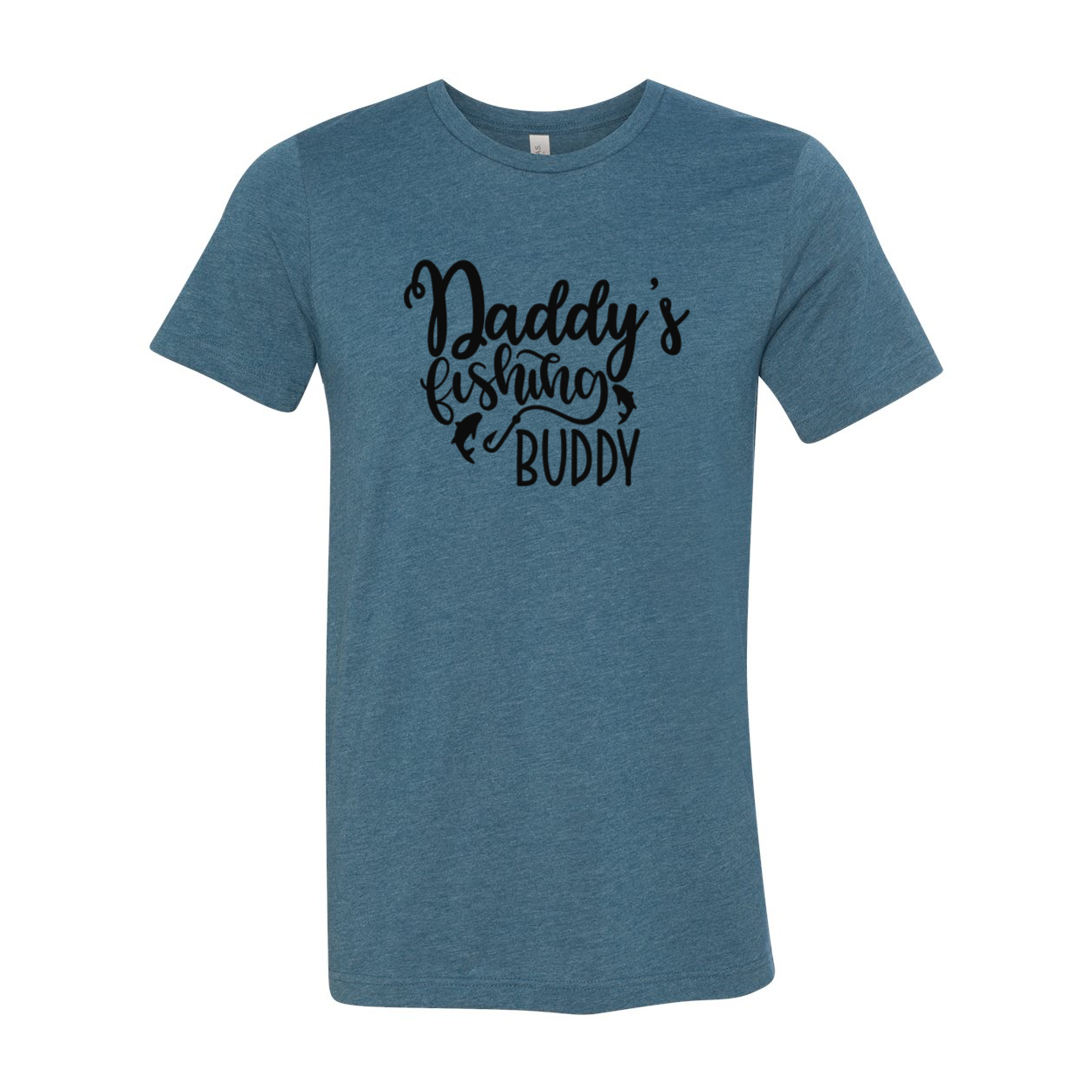 DT0598 Daddy's Fishing Buddy 2 unisex T-shirt in various colors, showcasing its soft fabric and stylish design.