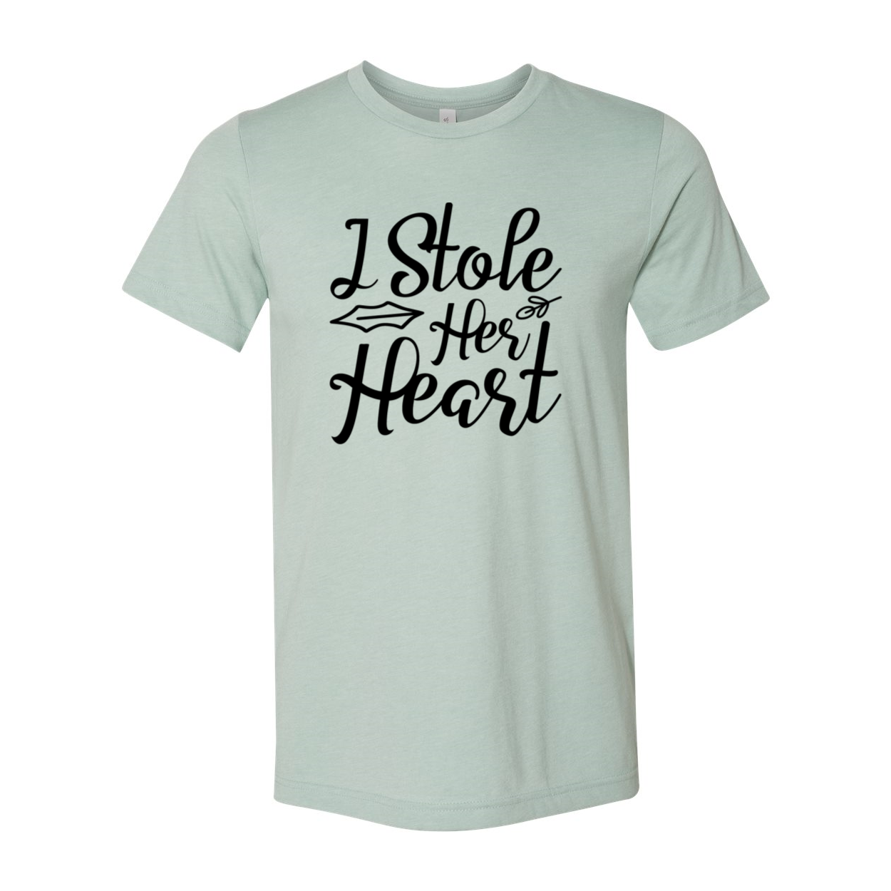 DT0660 I Stole Her Heart Shirt in various colors, showcasing its comfortable fit and stylish design.