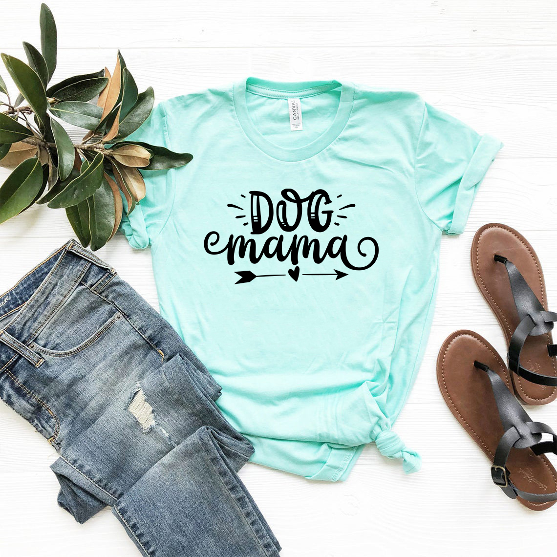 DT0606 Dog Mama Shirt in various colors, showcasing its soft fabric and stylish design.