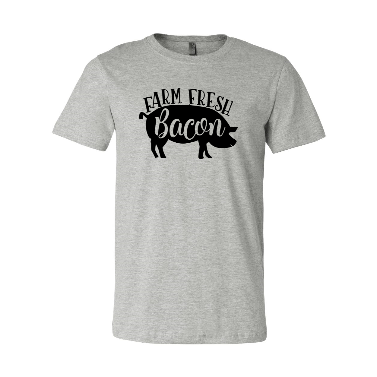 DT0622 Farm Fresh Bacon T-shirt in various colors, showcasing its soft fabric and modern fit.