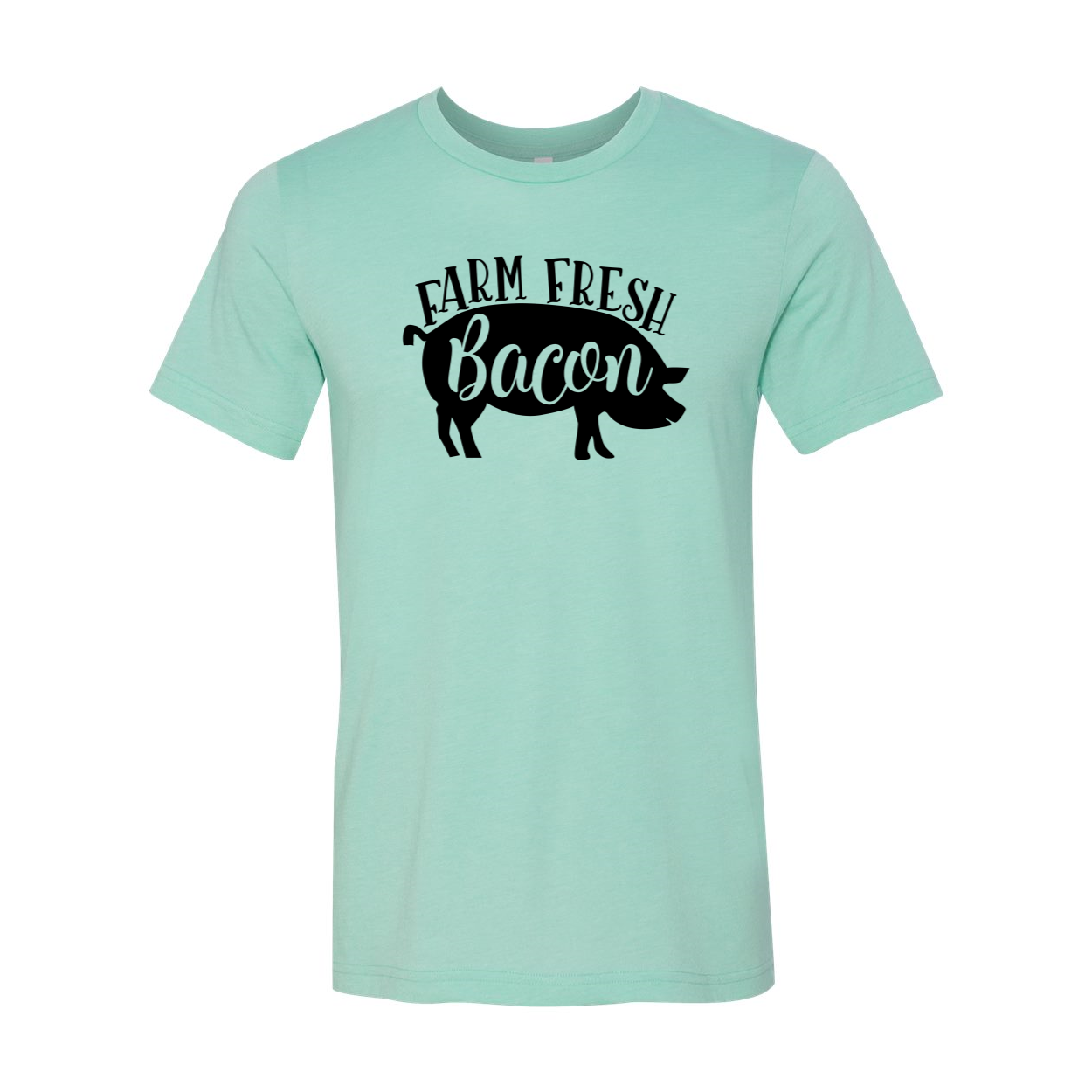 DT0622 Farm Fresh Bacon T-shirt in various colors, showcasing its soft fabric and modern fit.