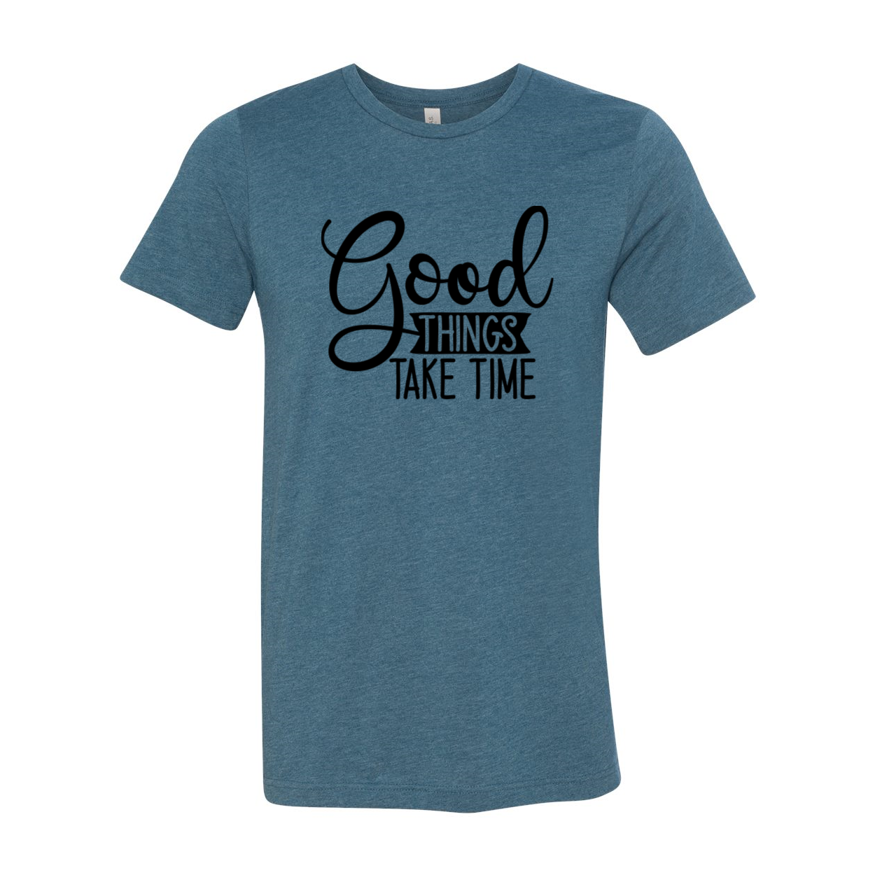 DT0638 Good Things Take Time unisex T-shirt in various colors, showcasing its comfortable fit and stylish design.