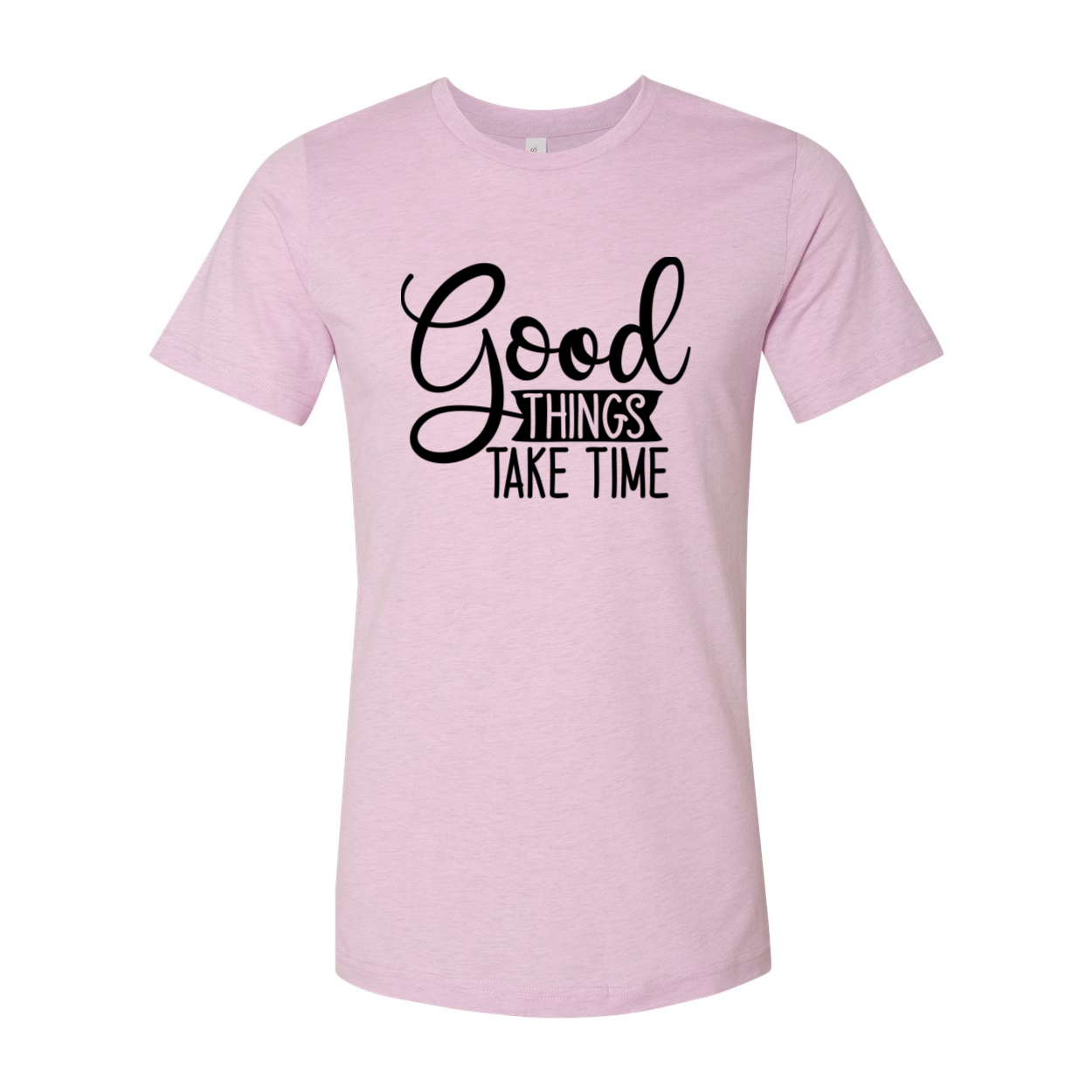 DT0638 Good Things Take Time unisex T-shirt in various colors, showcasing its comfortable fit and stylish design.