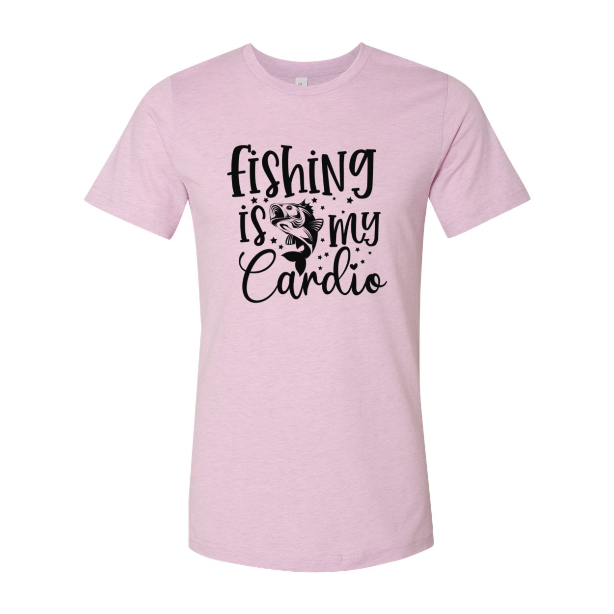 DT0644 Fishing Is My Cardio unisex T-shirt in various colors, showcasing a comfortable fit and high-quality print.