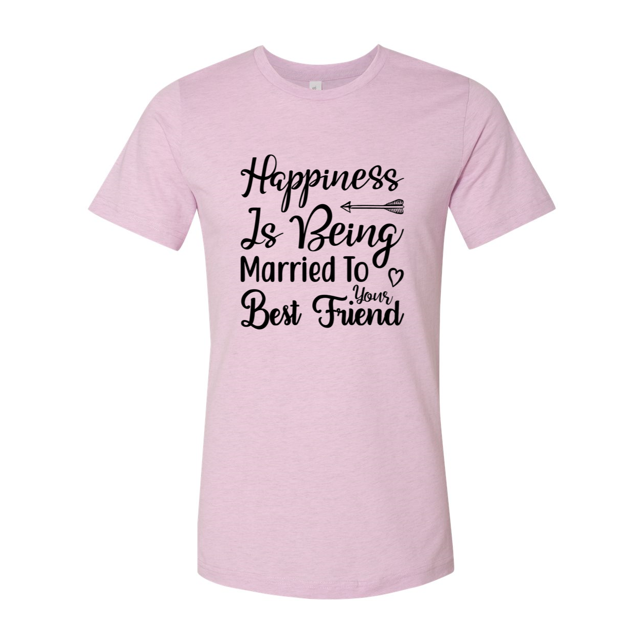 DT0646 Happiness is Being Married to You unisex T-shirt in various colors, showcasing a comfortable fit and high-quality print.