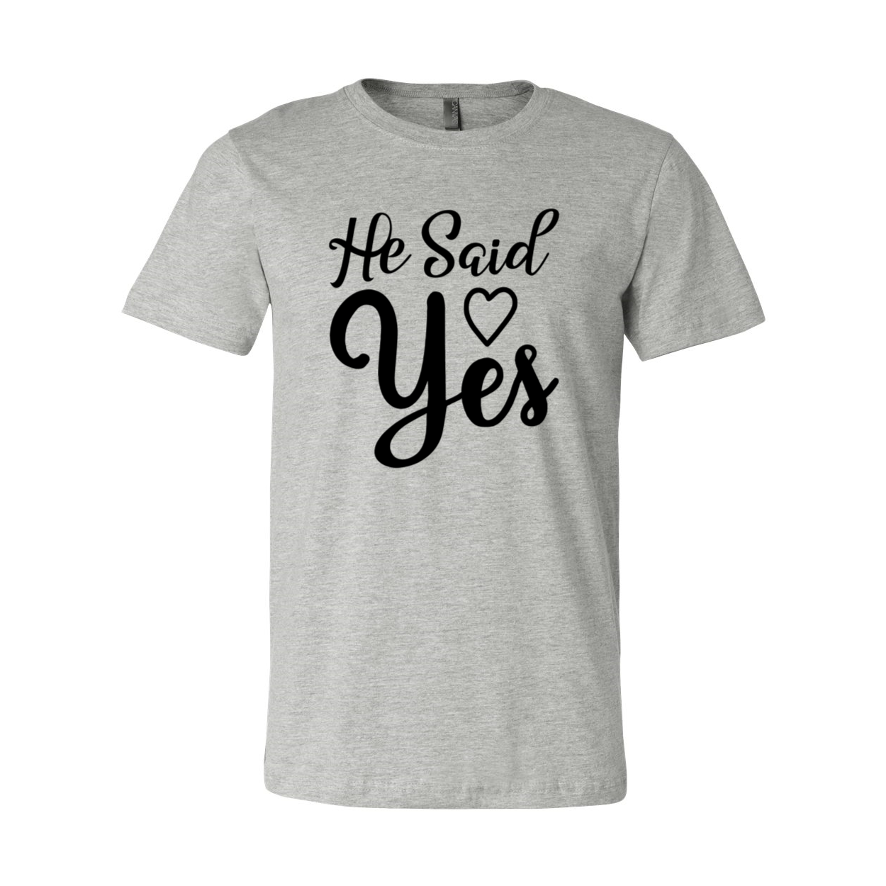 DT0647 He Said Yes Shirt in various colors, showcasing its comfortable fit and stylish design.