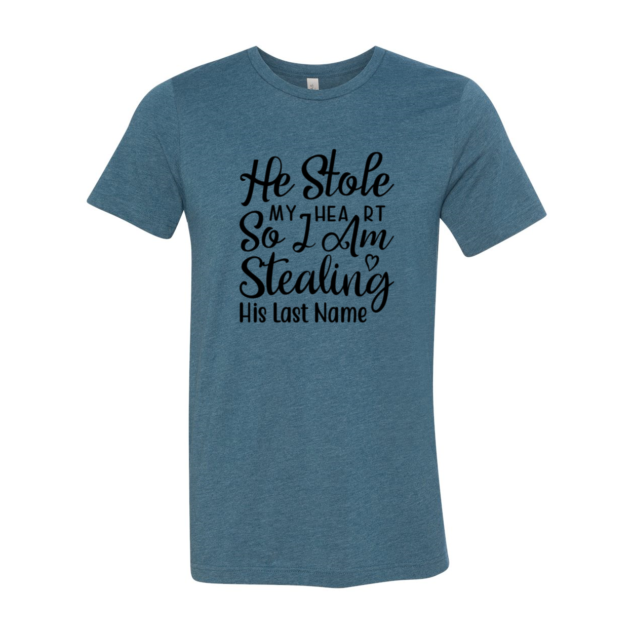 DT0648 He Stole My Heart So I Am Unisex T-shirt in various colors, showcasing its soft fabric and stylish design.