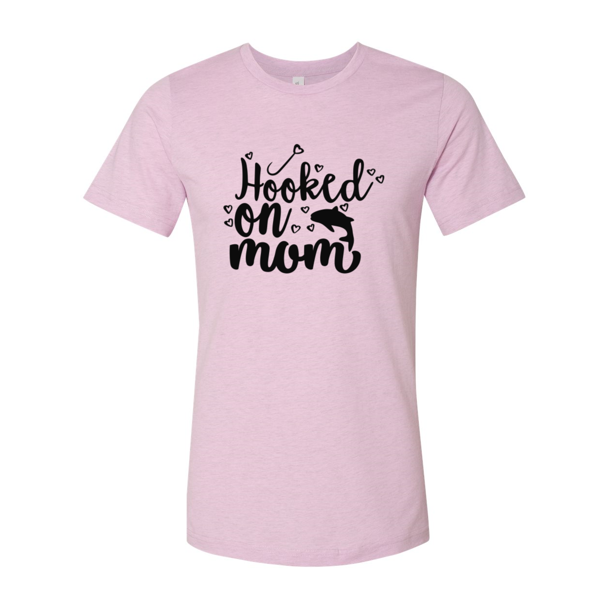 DT0651 Hooked on Mom unisex T-shirt in various colors, showcasing its soft fabric and stylish design.