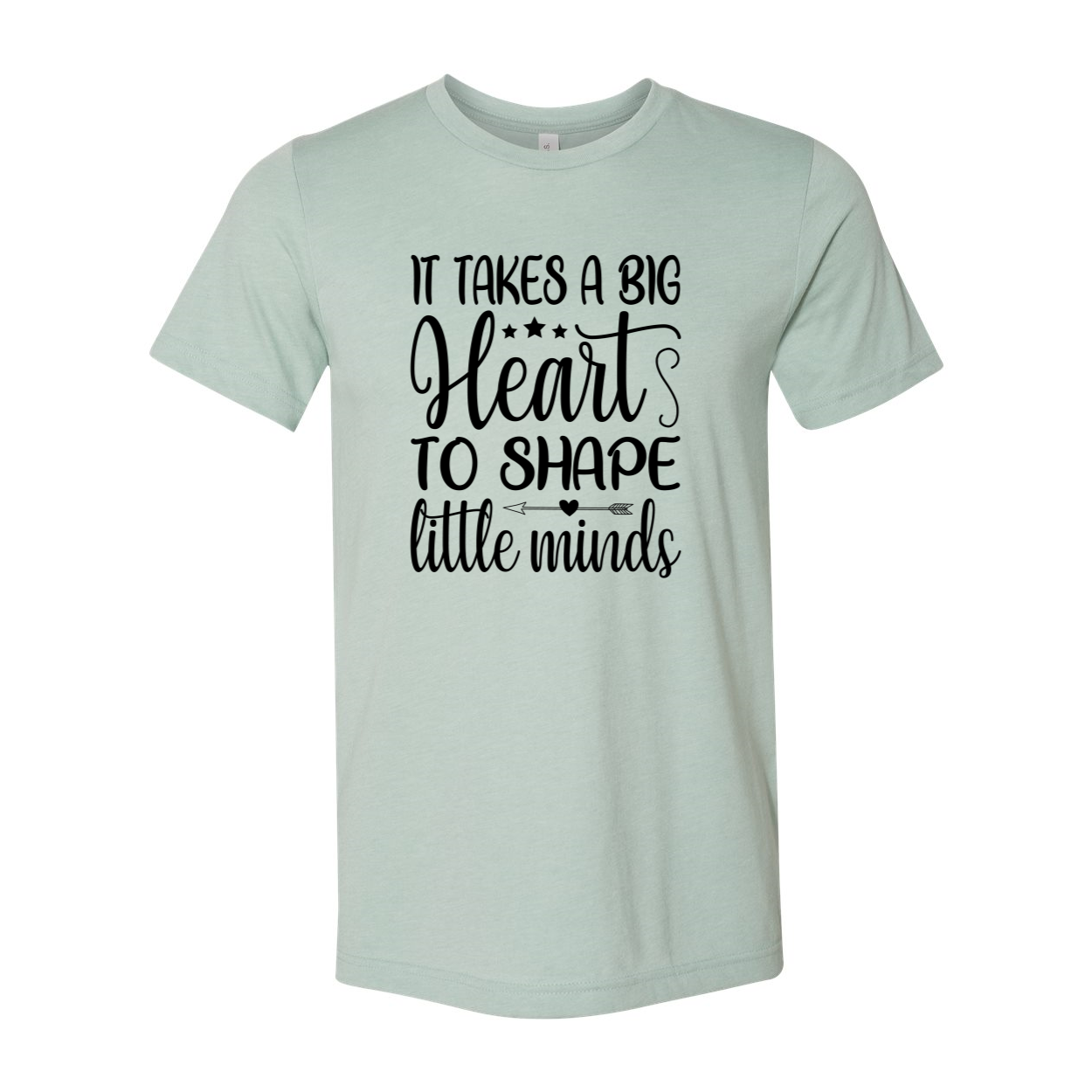 DT0669 It Takes a Big Heart to Shape Little M Unisex T-shirt in various colors, showcasing its soft fabric and stylish design.