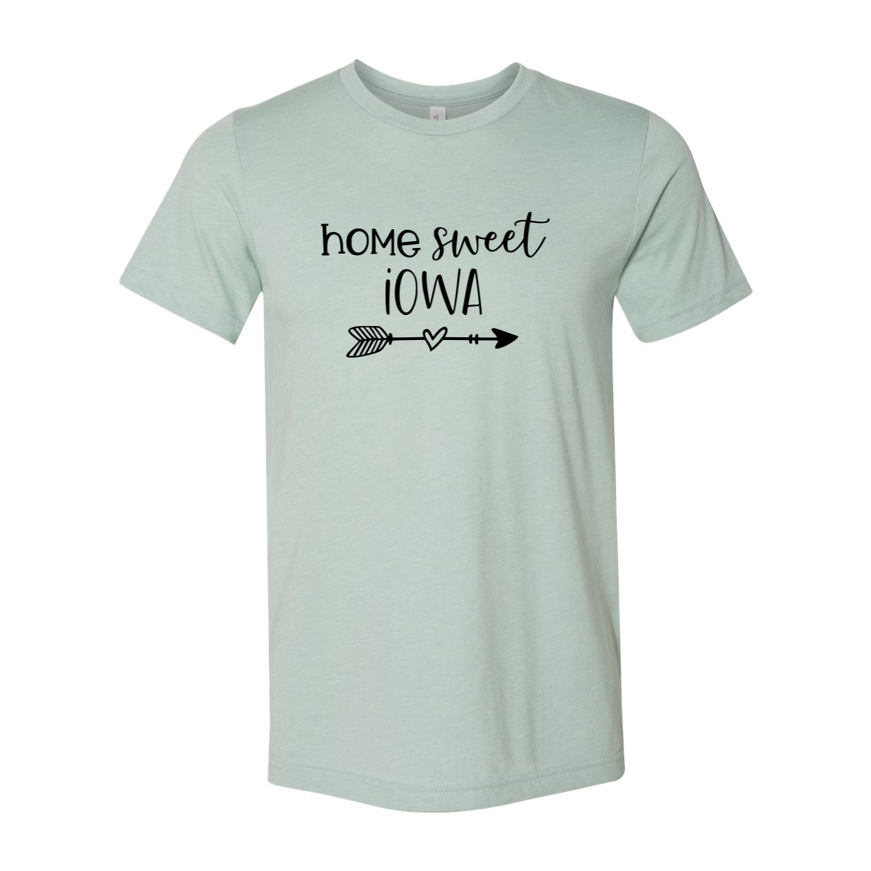 DT0077 Home Sweet Iowa unisex T-shirt in various colors, showcasing its soft fabric and stylish design.