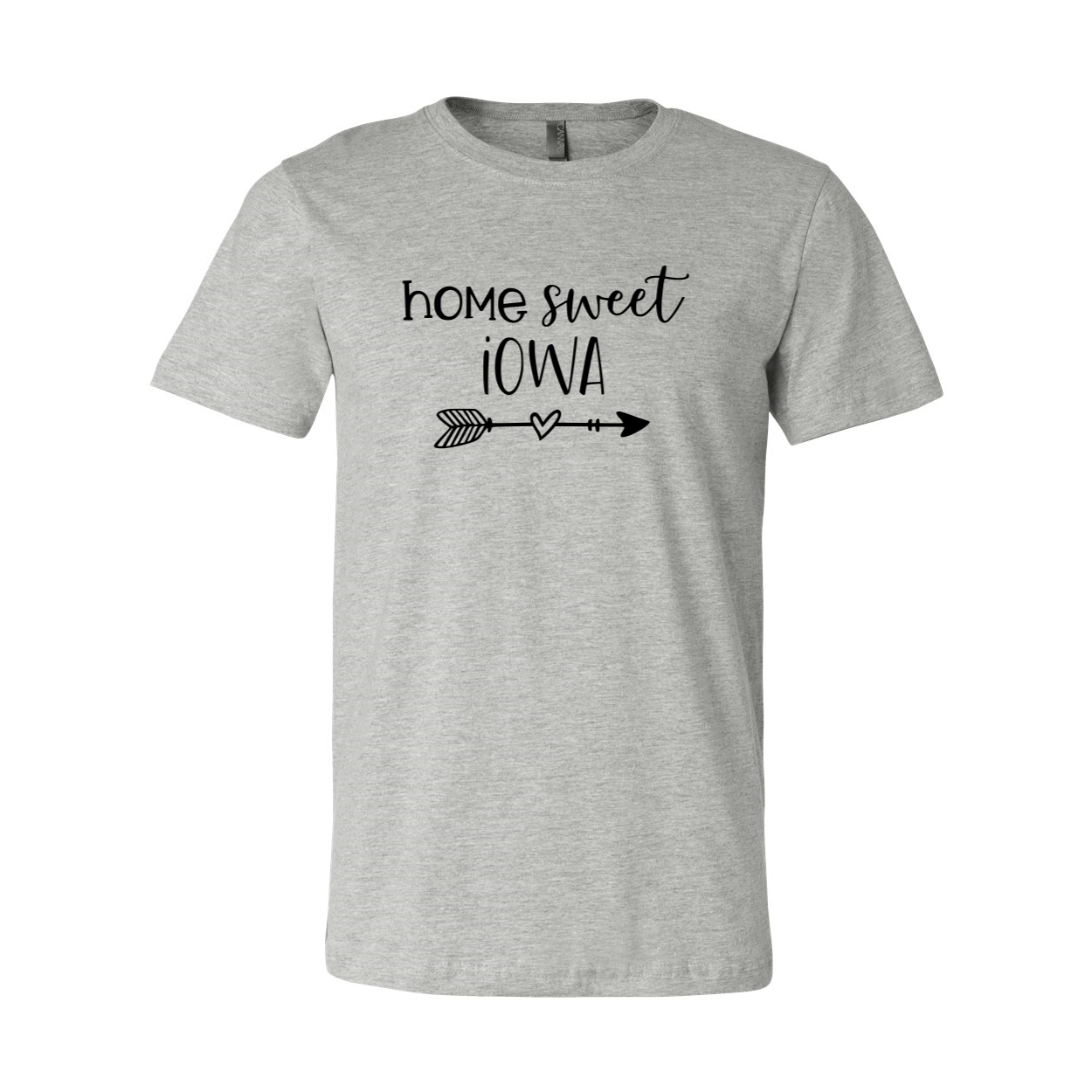 DT0077 Home Sweet Iowa unisex T-shirt in various colors, showcasing its soft fabric and stylish design.