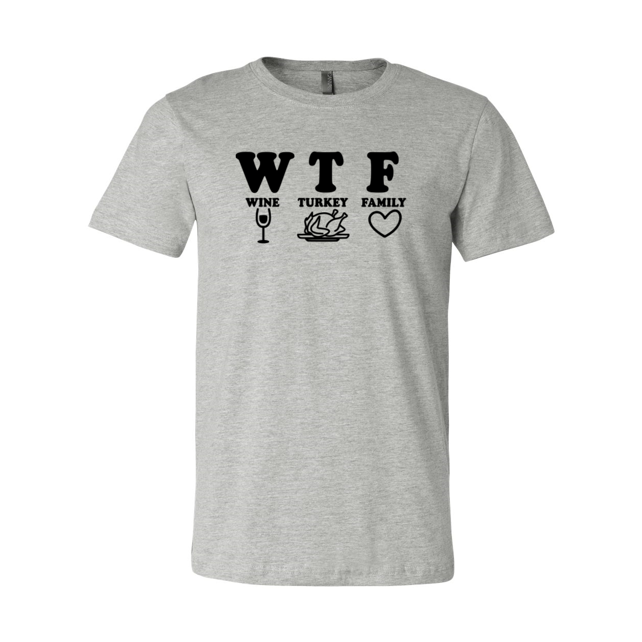 DT0873 wtf wine turkey family unisex T-shirt in various colors, showcasing its comfortable fit and stylish design.