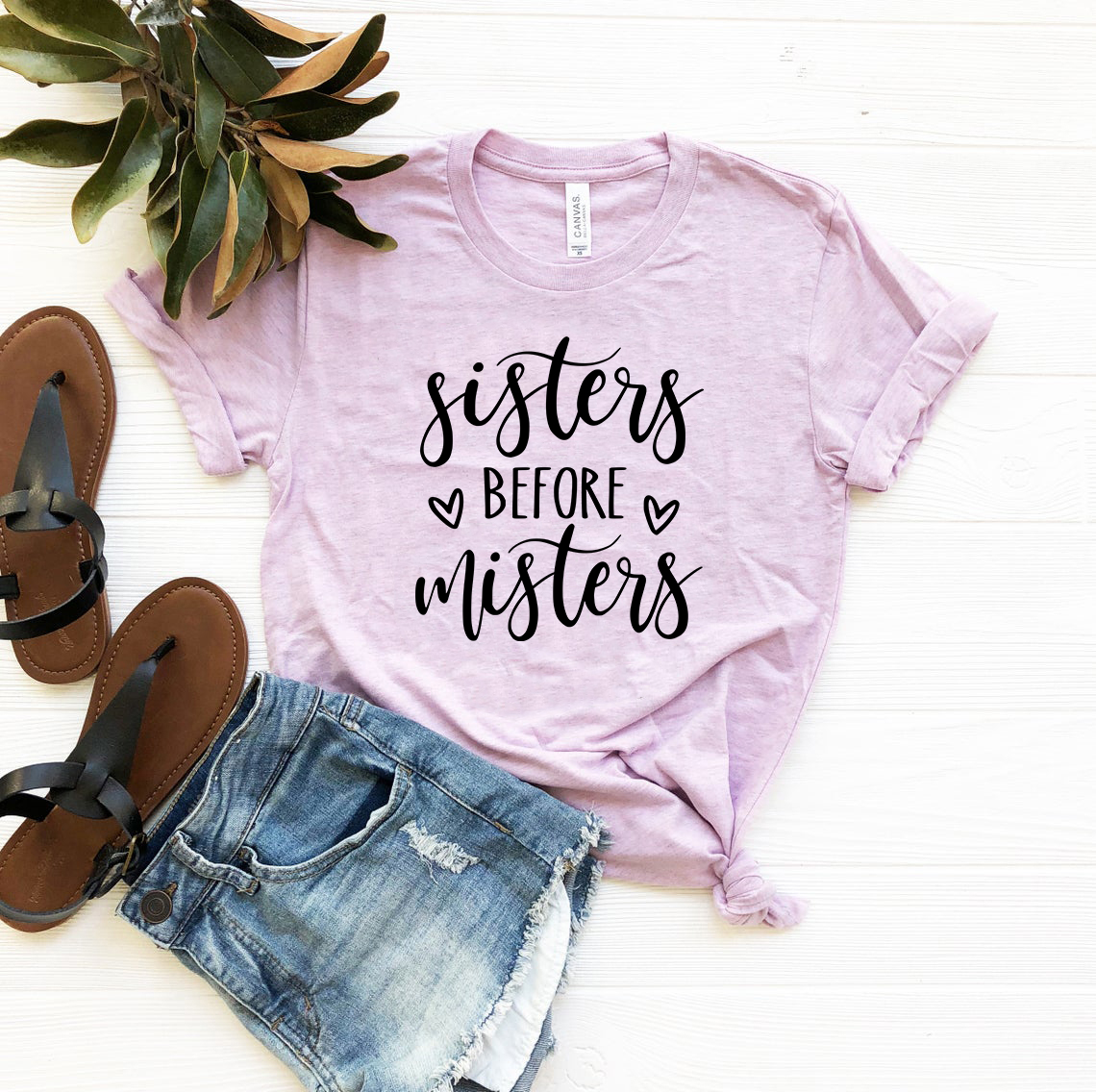 DT0898 Sisters Before Misters Shirt in various colors, showcasing its unisex design and comfortable fabric.