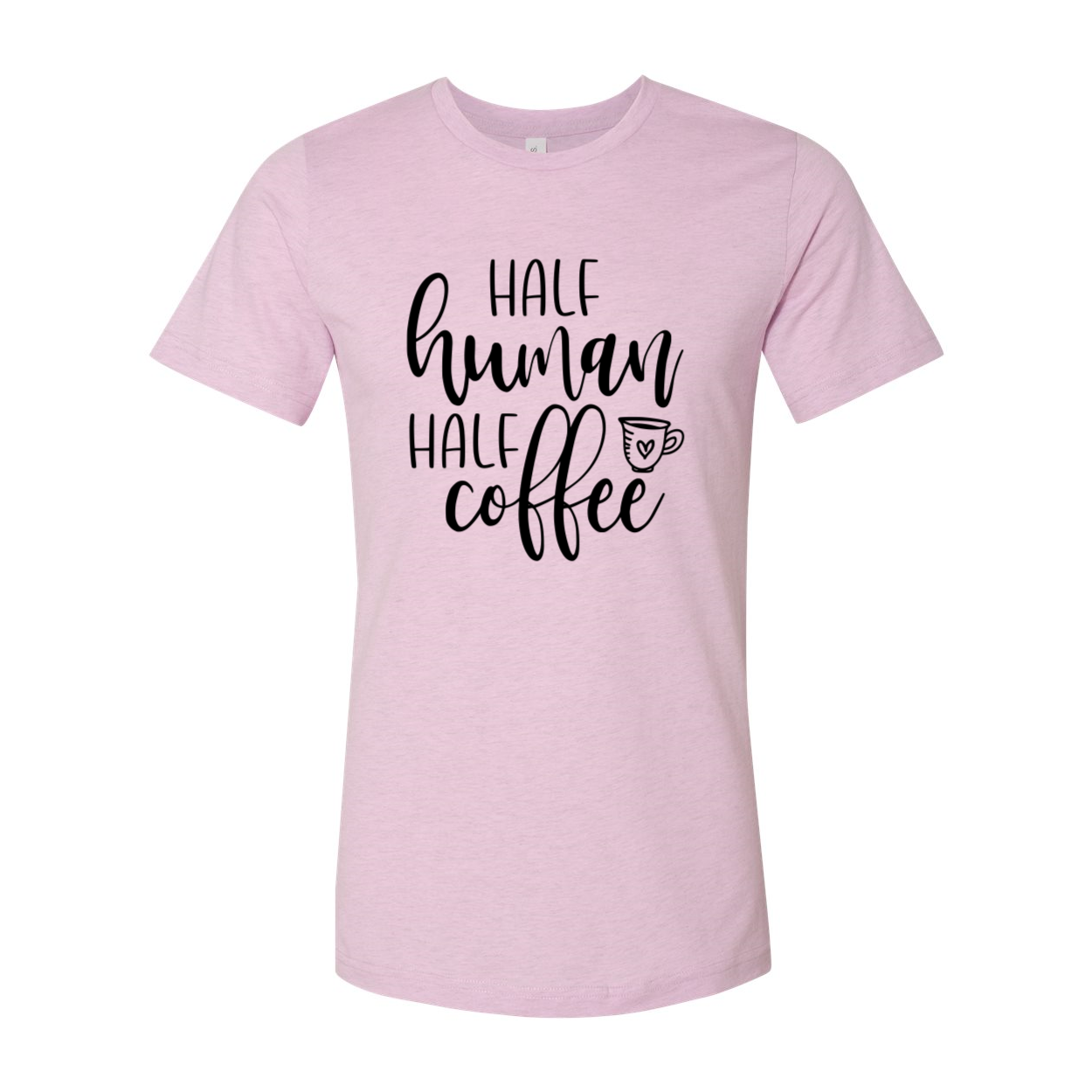 DT0932 Half Human Half Coffee unisex T-shirt in various colors, showcasing a comfortable fit and high-quality print.