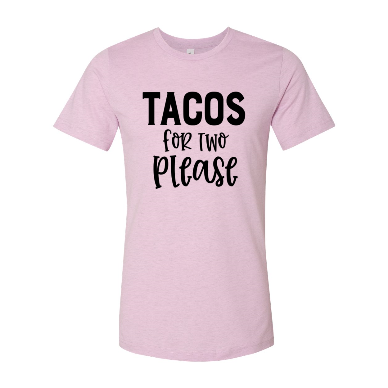 DT0952 Tacos for Two Please unisex T-shirt in various colors, showcasing its comfortable fabric and stylish design.