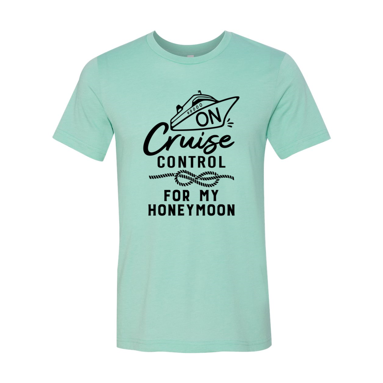 DT0954 On Cruise Control unisex T-shirt in various colors, showcasing its soft fabric and stylish design, perfect for honeymoon celebrations.