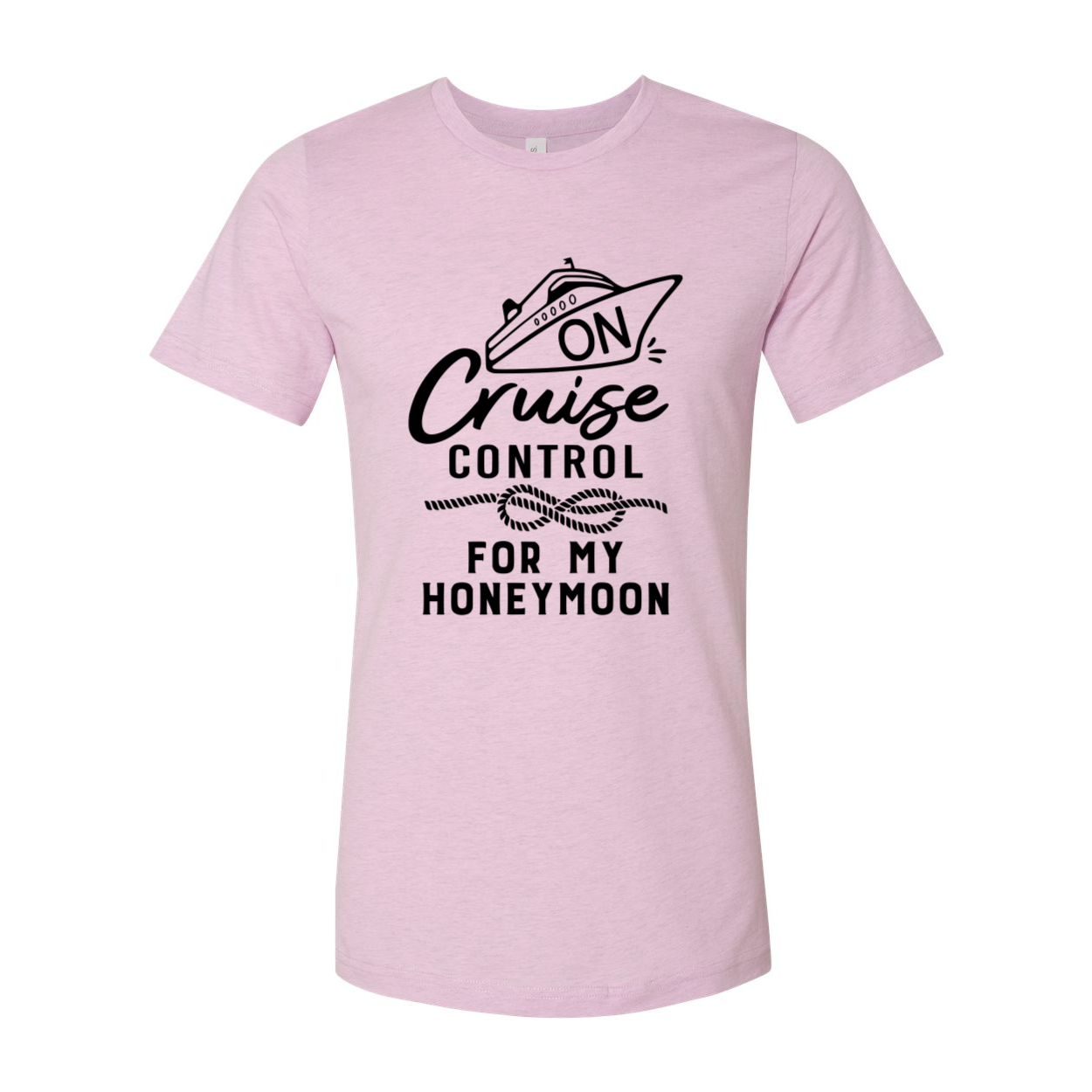 DT0954 On Cruise Control unisex T-shirt in various colors, showcasing its soft fabric and stylish design, perfect for honeymoon celebrations.