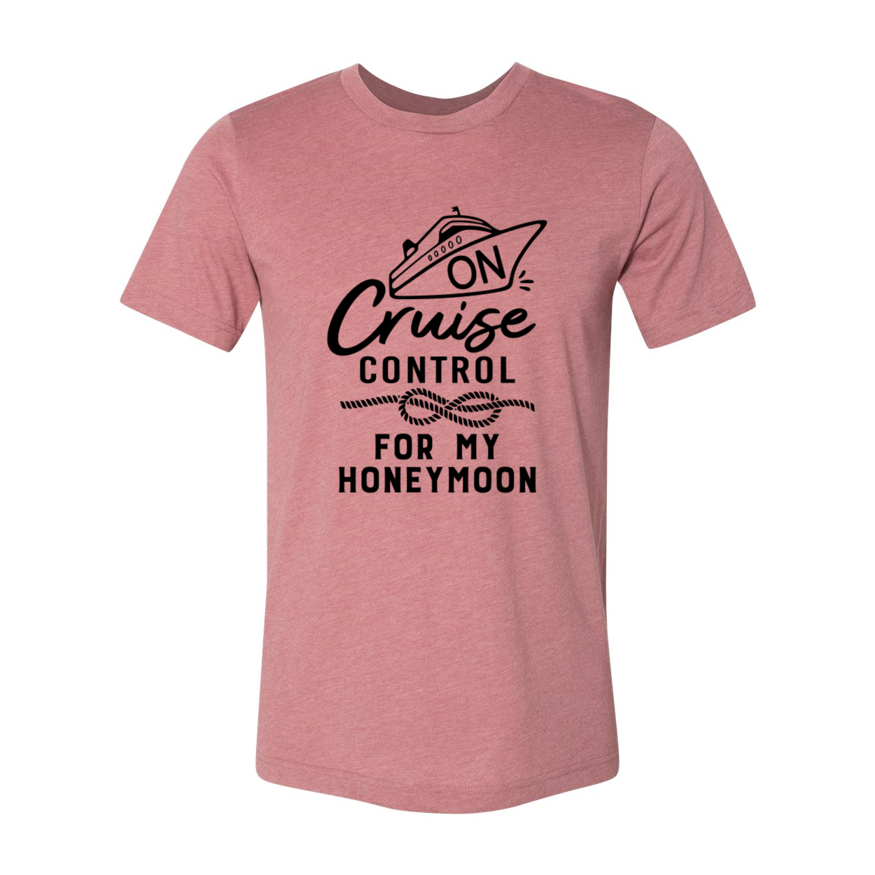 DT0954 On Cruise Control unisex T-shirt in various colors, showcasing its soft fabric and stylish design, perfect for honeymoon celebrations.