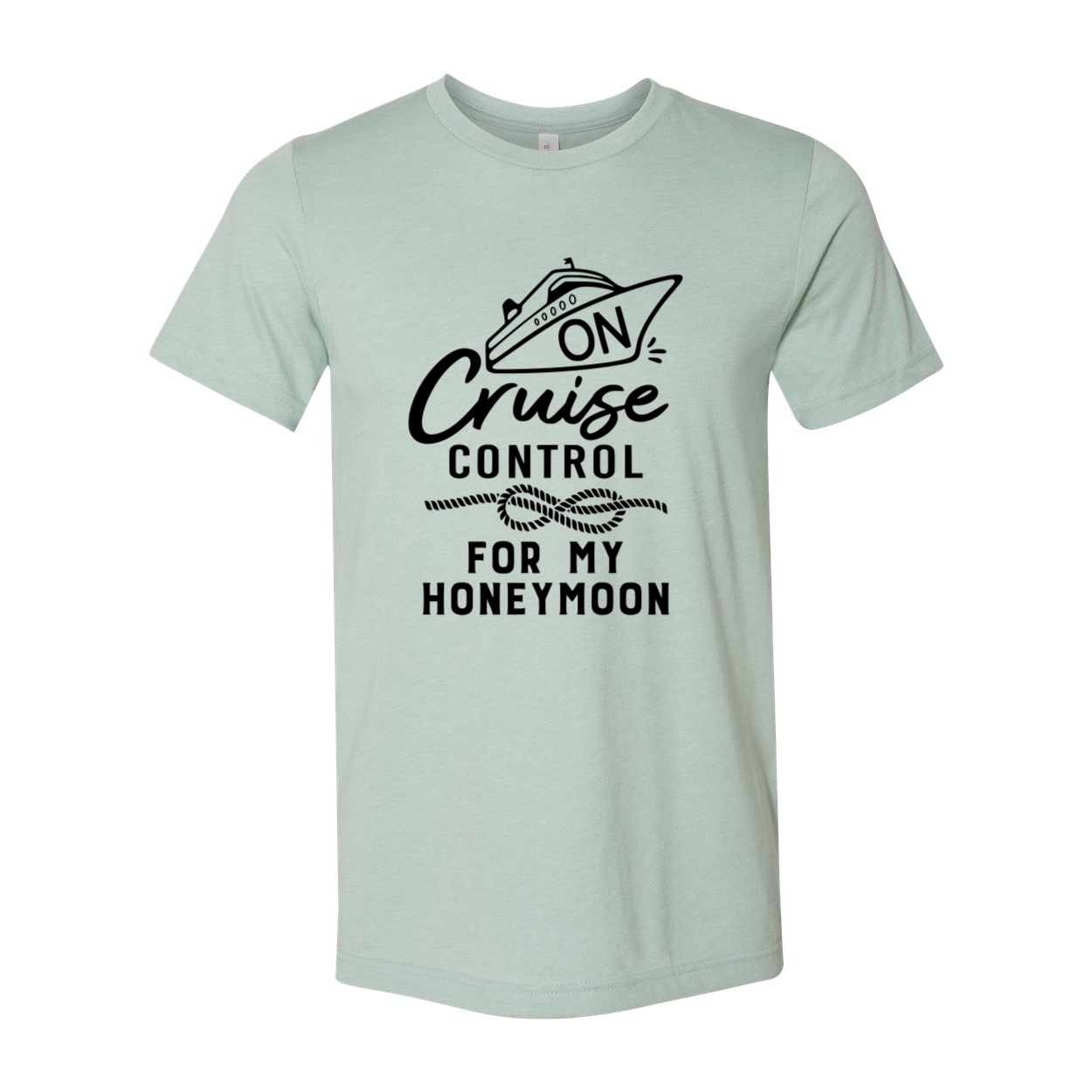 DT0954 On Cruise Control unisex T-shirt in various colors, showcasing its soft fabric and stylish design, perfect for honeymoon celebrations.