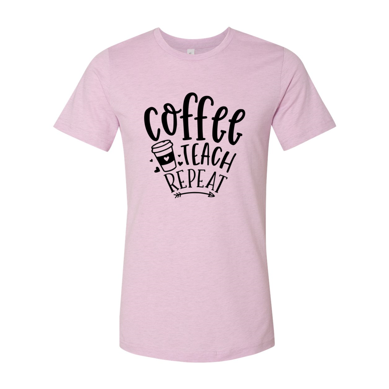 DT0958 Coffee Teach Repeat unisex T-shirt in various colors, showcasing its soft fabric and stylish design.