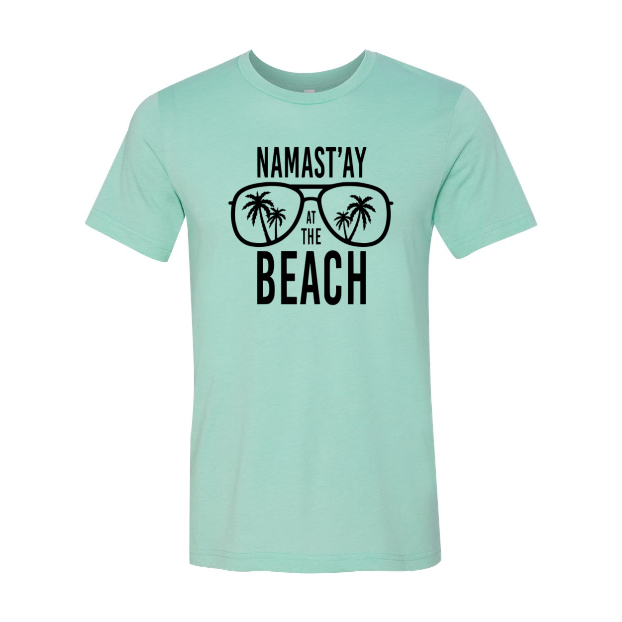 DT0975 Namastay At The Beach Shirt in various colors, showcasing its comfortable fabric and stylish design.