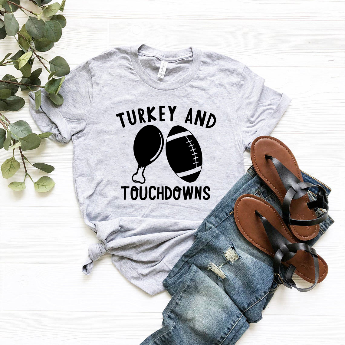 DT0982 Turkey And Touchdown Shirt in various colors, showcasing its comfortable fit and stylish design.