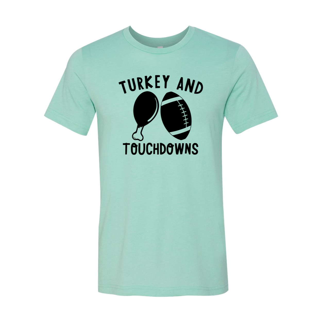 DT0982 Turkey And Touchdown Shirt in various colors, showcasing its comfortable fit and stylish design.