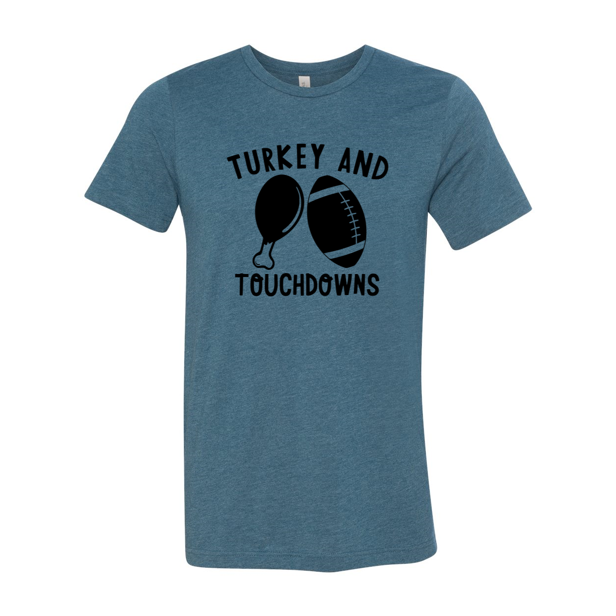 DT0982 Turkey And Touchdown Shirt in various colors, showcasing its comfortable fit and stylish design.