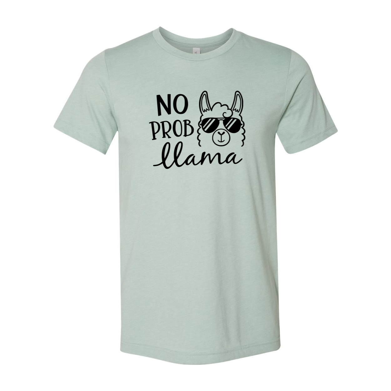 DT1023 No Prob Llama Shirt in various colors, showcasing its soft fabric and unique llama design.