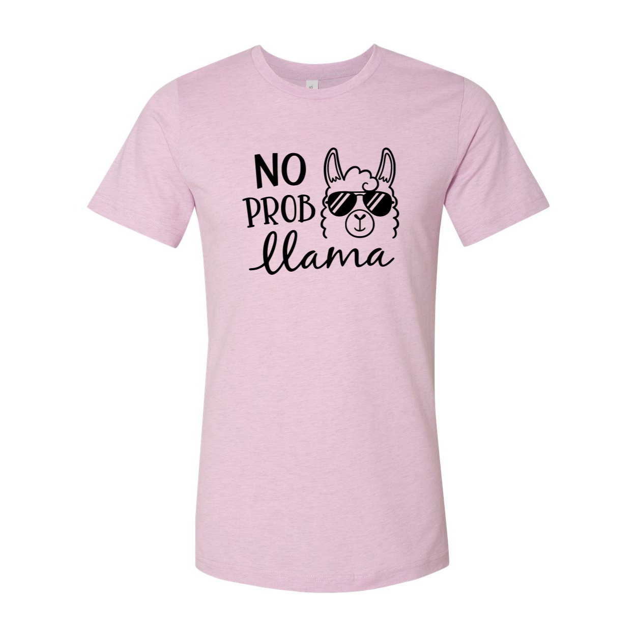 DT1023 No Prob Llama Shirt in various colors, showcasing its soft fabric and unique llama design.