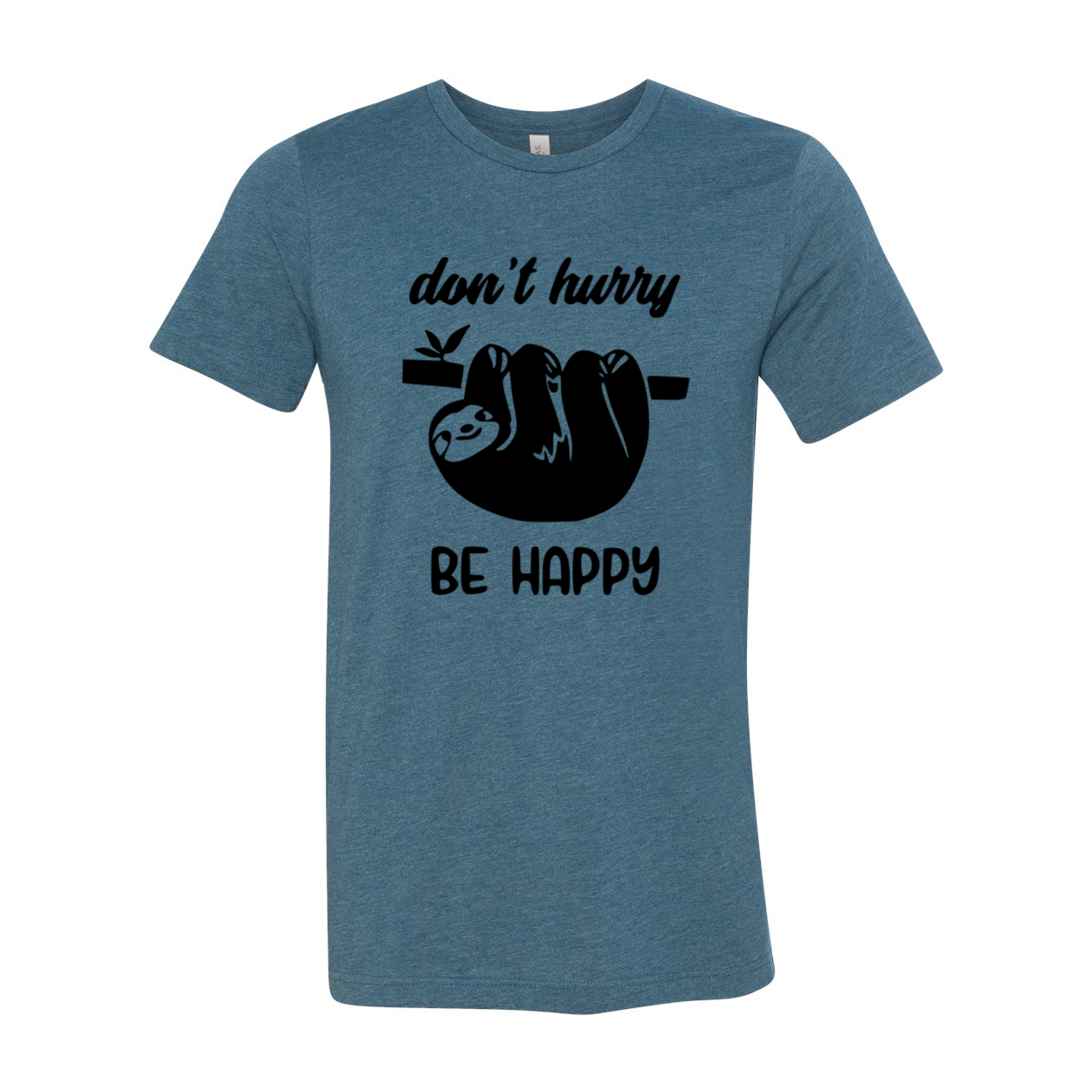 DT1025 Don't Hurry Be Happy unisex T-shirt in various colors, showcasing its soft fabric and stylish design.