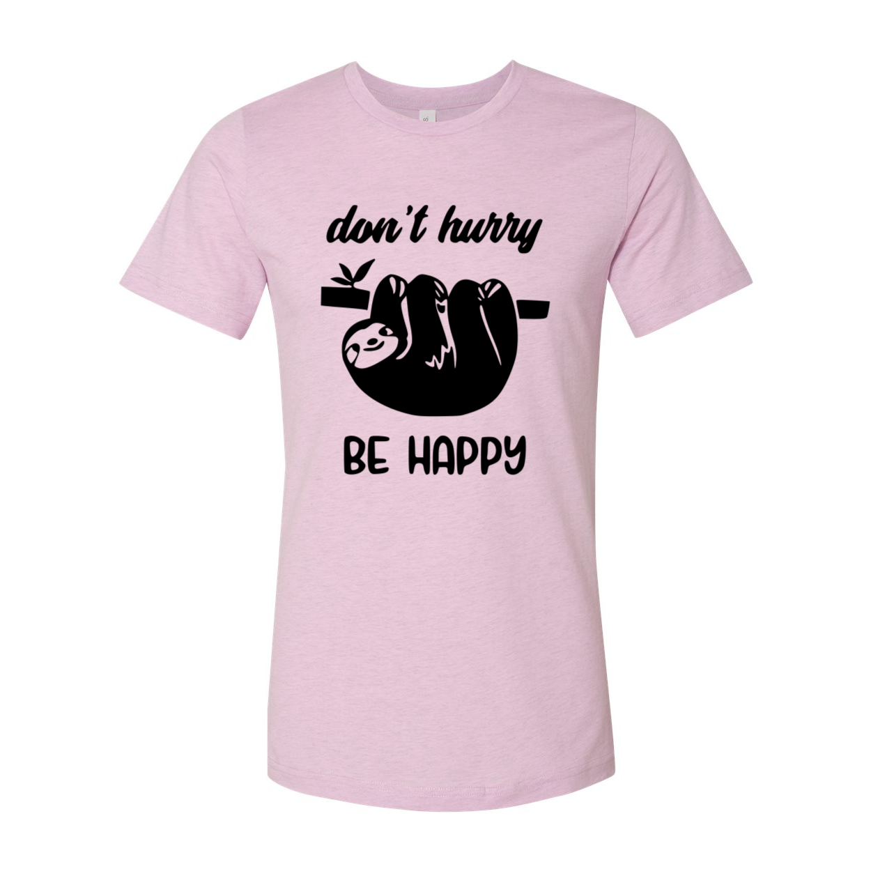 DT1025 Don't Hurry Be Happy unisex T-shirt in various colors, showcasing its soft fabric and stylish design.