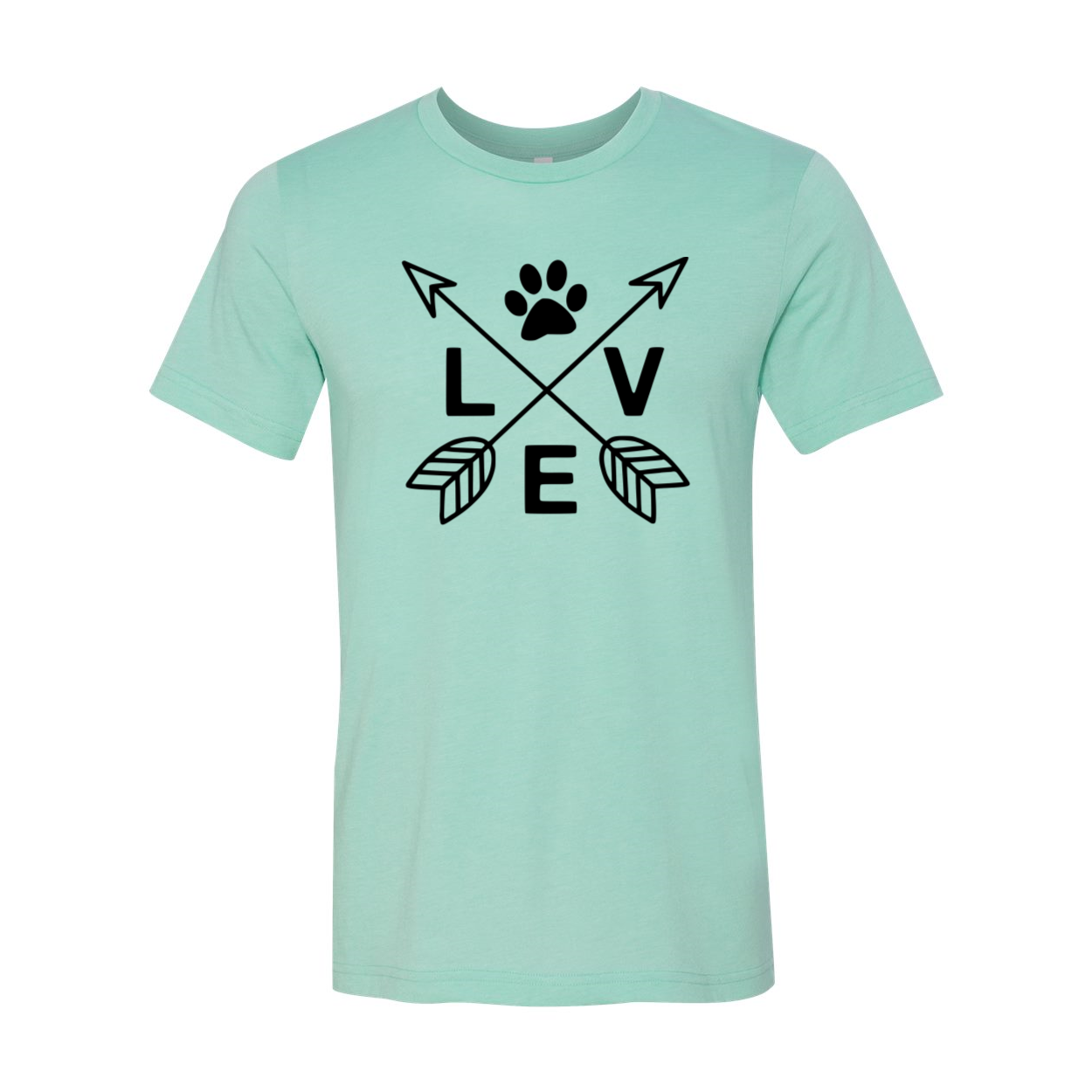 DT1334 Love Shirt in various colors, showcasing its soft fabric and stylish design.