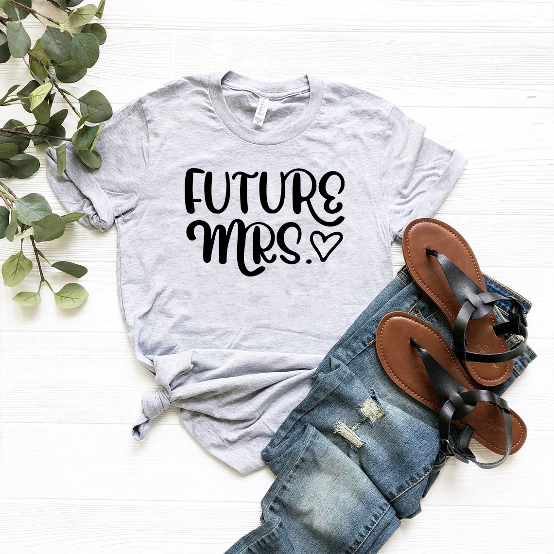 DT1336 Future Mrs Shirt in various colors, showcasing its soft fabric and stylish design.