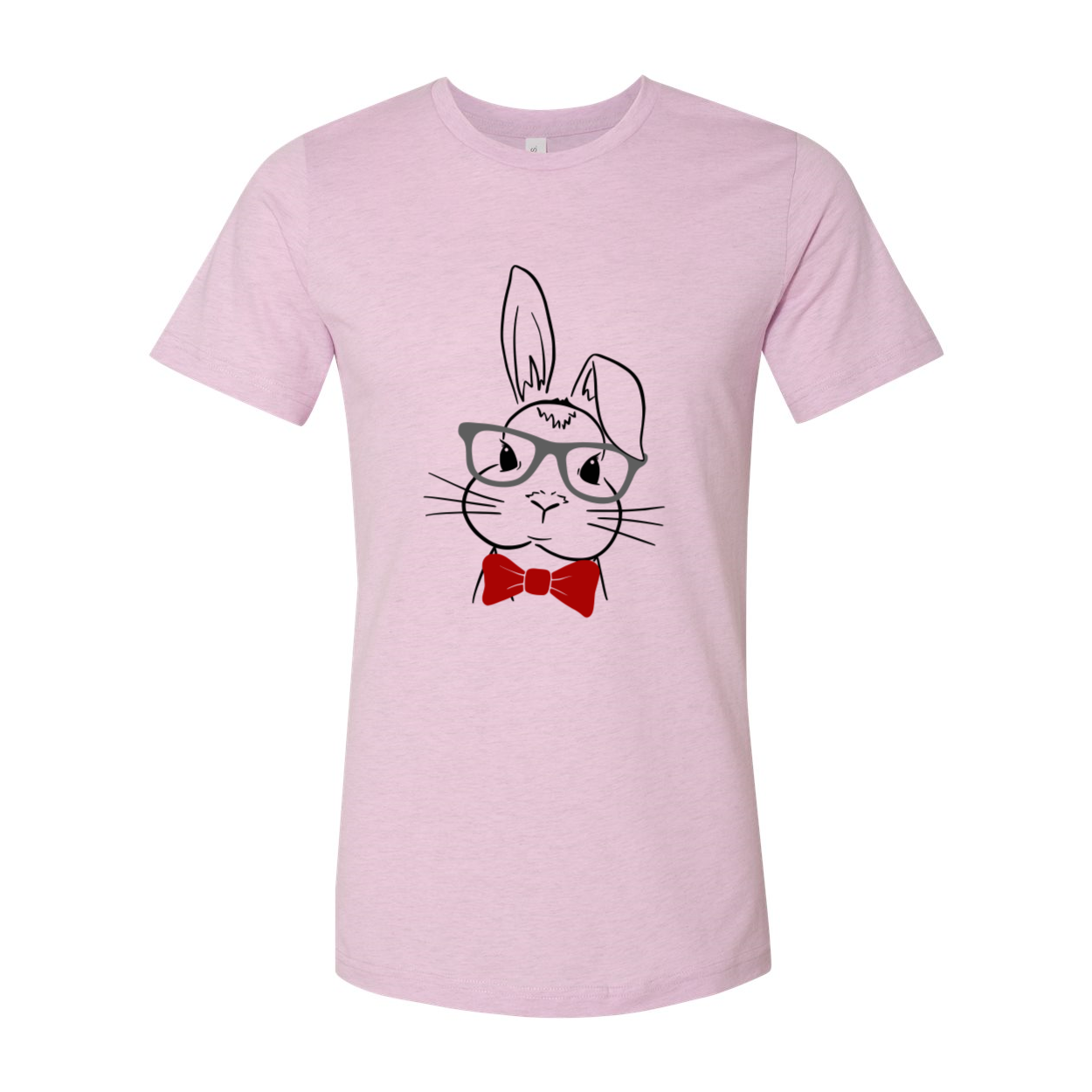 A colorful unisex Easter Rabbit Shirt made from soft ring spun cotton, featuring a vibrant rabbit design, available in multiple sizes.