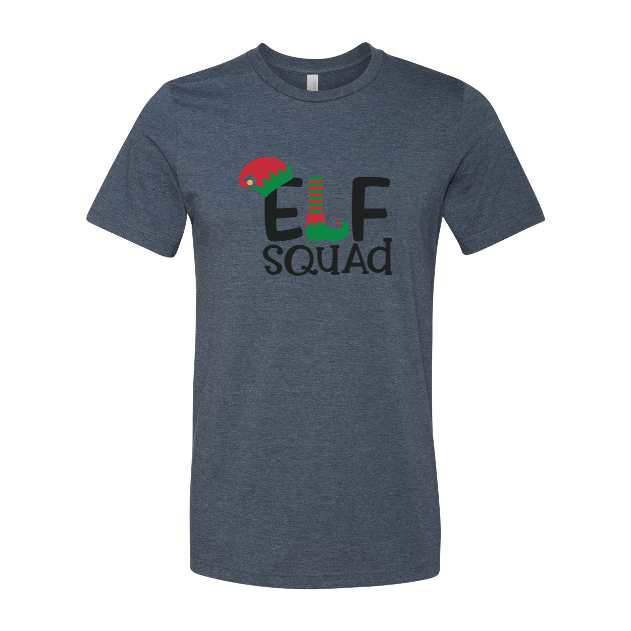 A stylish unisex Elf Squad Shirt made from soft ring spun cotton, available in various colors and sizes.