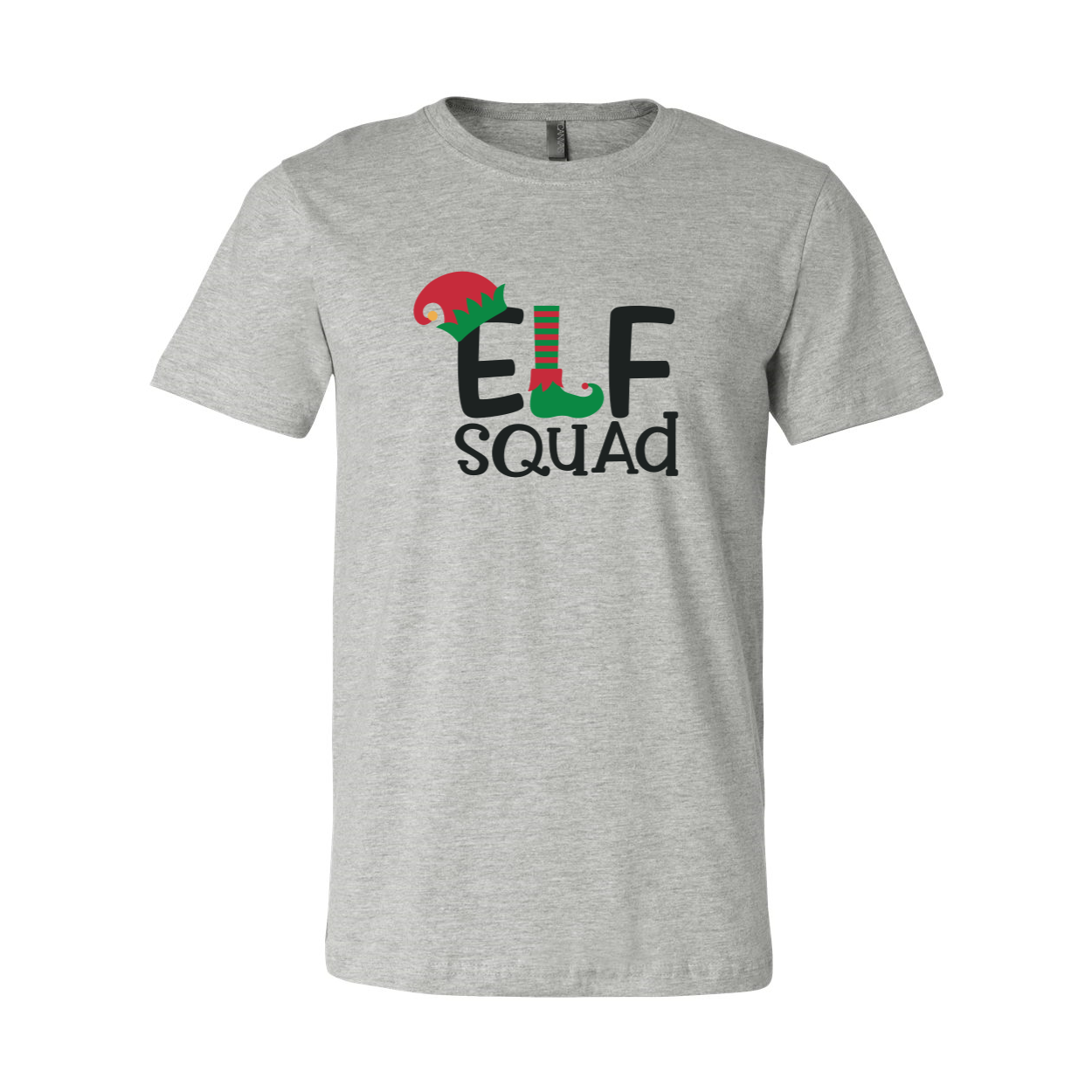 A stylish unisex Elf Squad Shirt made from soft ring spun cotton, available in various colors and sizes.