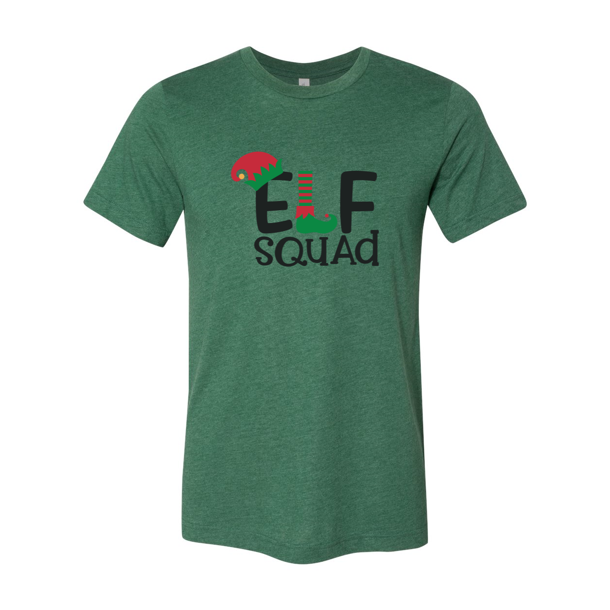 A stylish unisex Elf Squad Shirt made from soft ring spun cotton, available in various colors and sizes.