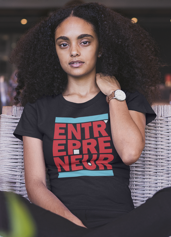 Entrepreneur Lady Women T-shirt made from soft ringspun cotton, featuring unique artistic designs and a flattering cut.