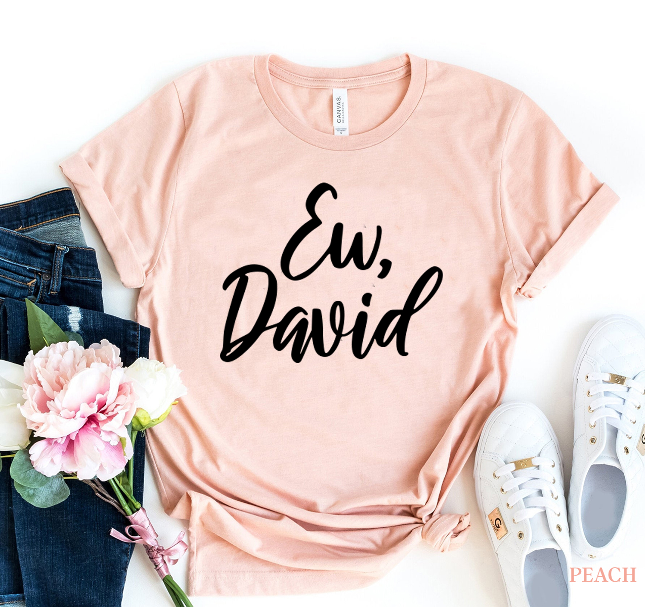 Ew David T-shirt made of premium ring spun cotton with a stylish design and comfortable fit.