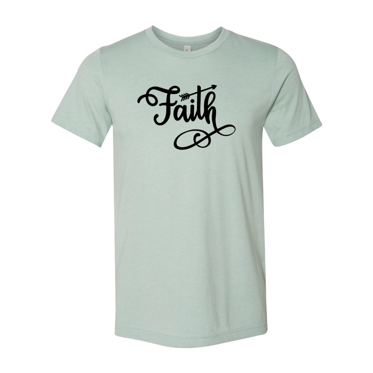 Faith Unisex T-shirt in various colors, showcasing its soft fabric and stylish design.