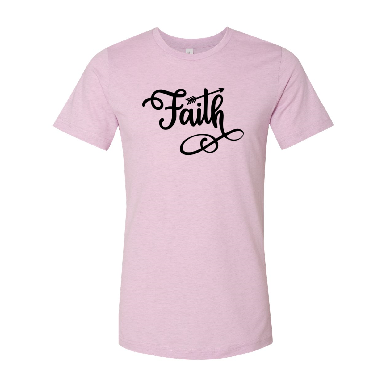 Faith Unisex T-shirt in various colors, showcasing its soft fabric and stylish design.