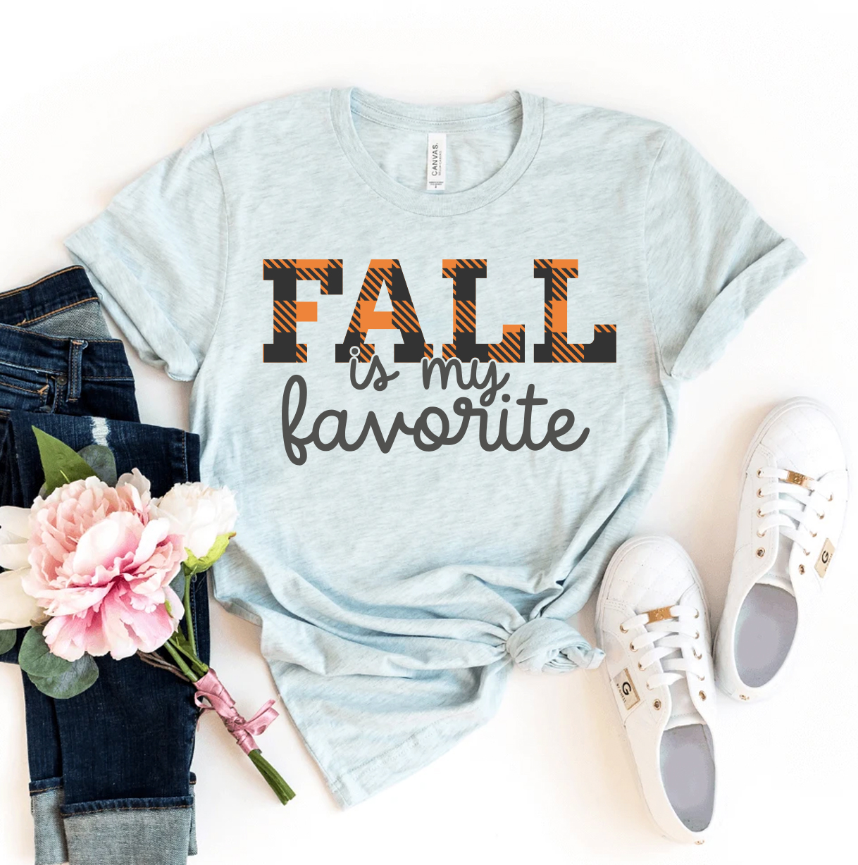 Fall Is My Favorite T-shirt made of premium ring spun cotton with a stylish autumn design.