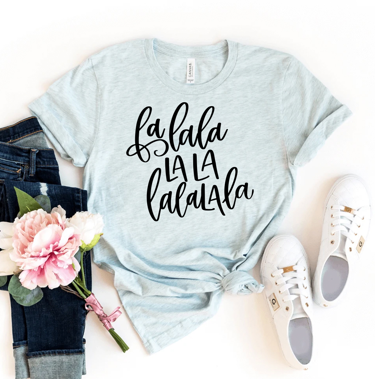 Falalala T-shirt made of premium ring spun cotton with a soft feel and high-quality flex print design.